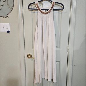 Mlle Gabrielle Cream Halter Dress